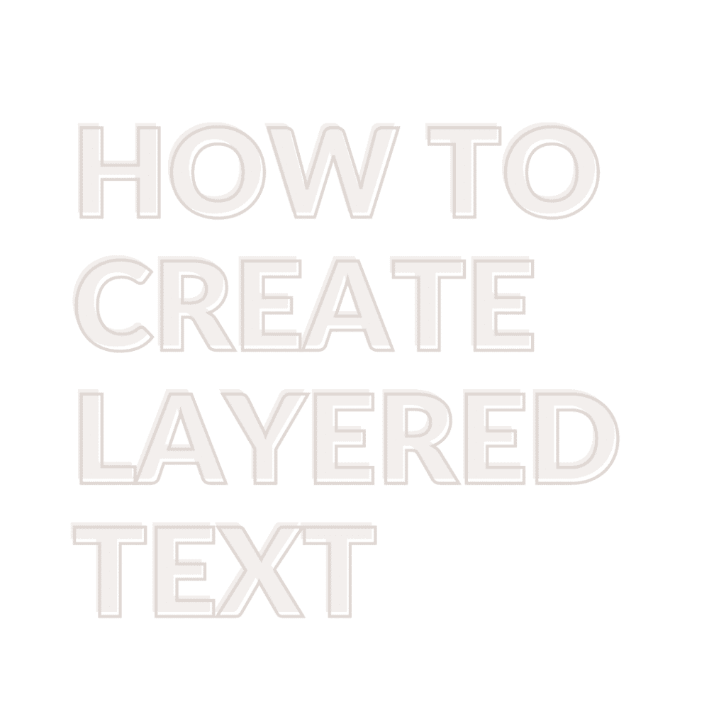 Layered Text Example