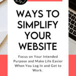 Ways to simplify your website