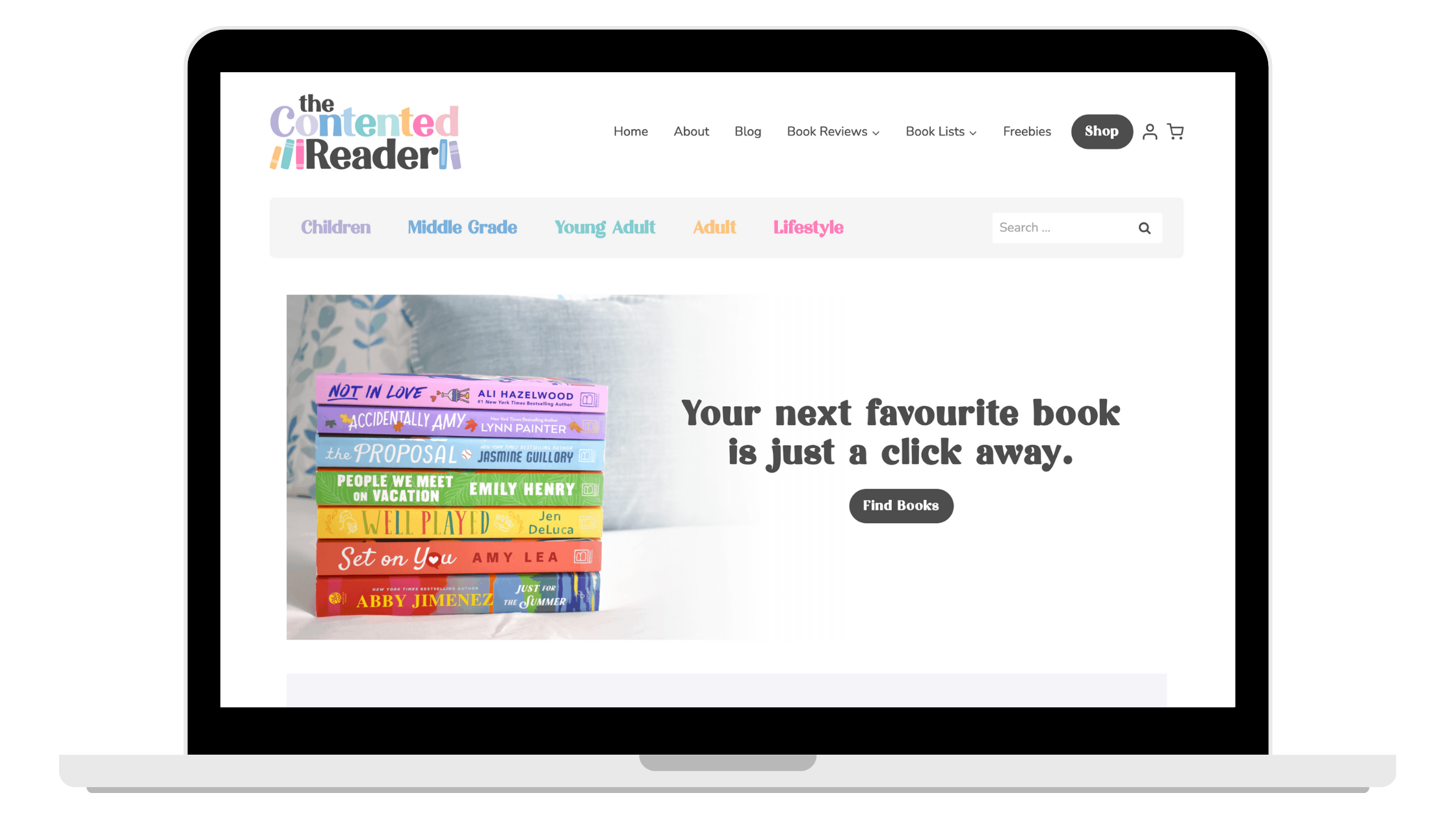 The Contented Reader WordPress Design